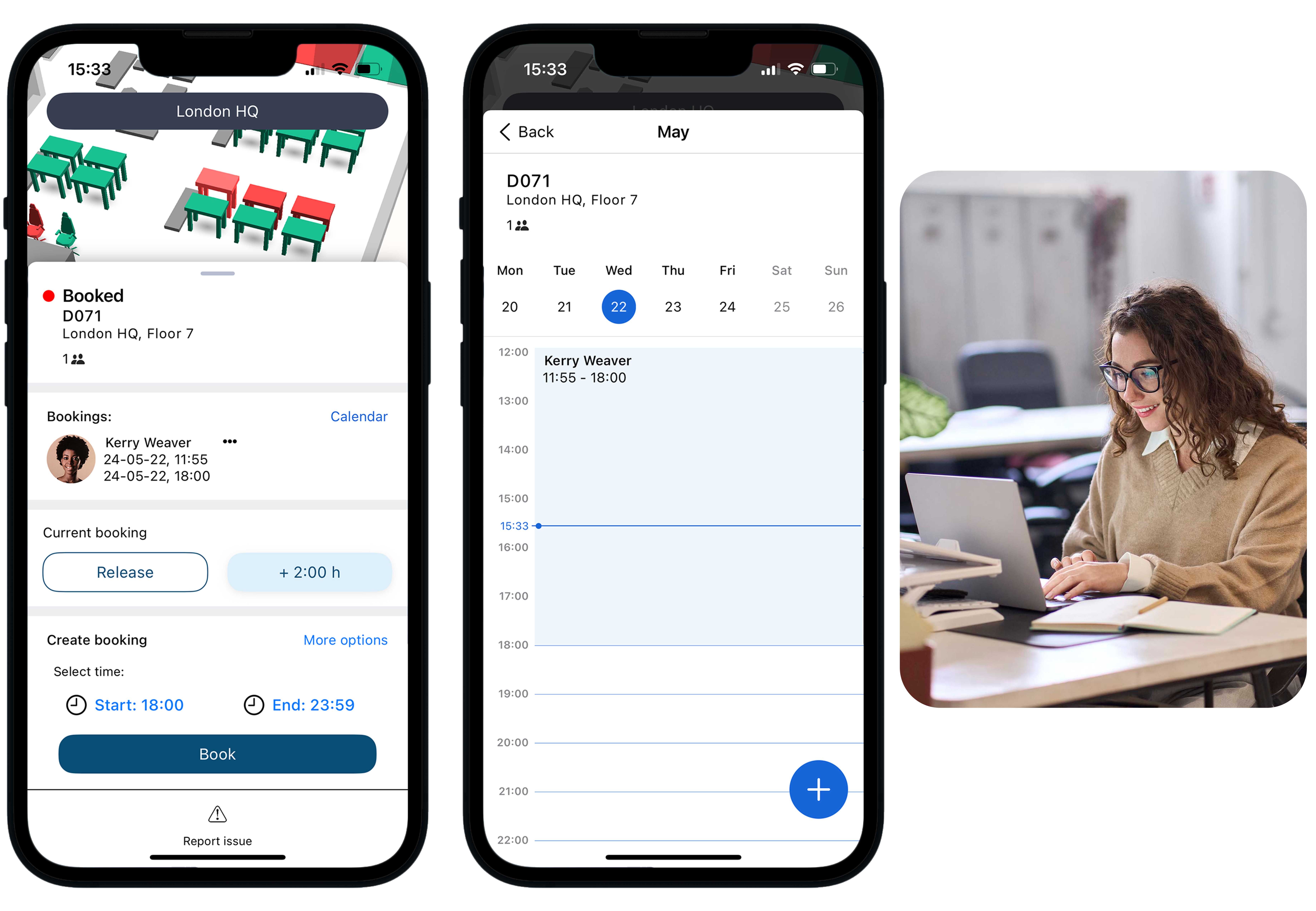 hybrid work - Mobile app