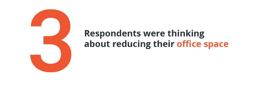 3 respondent reducing office space