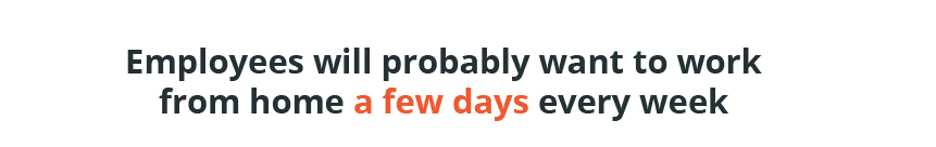 Employees work from home return to the office