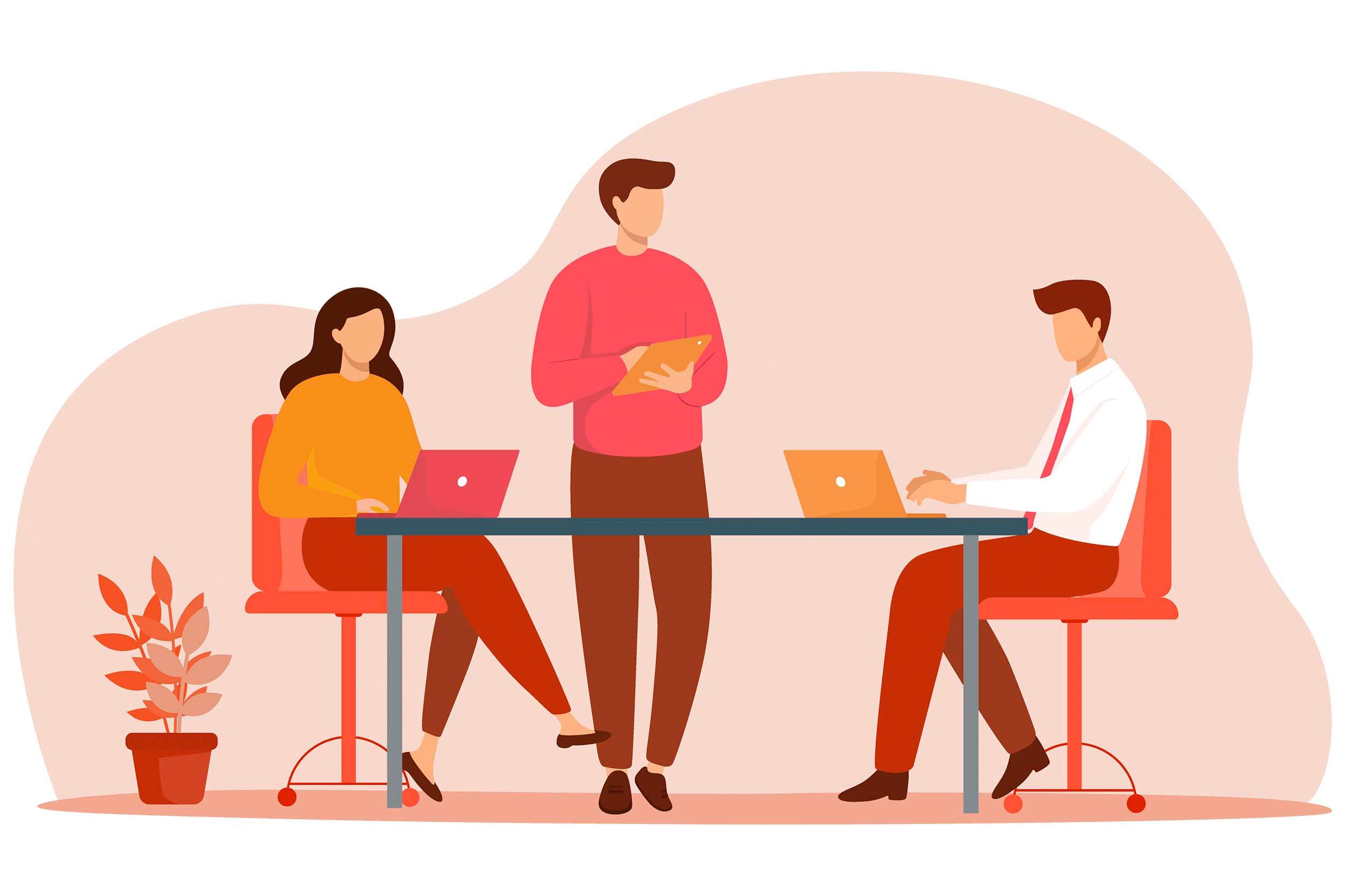 colleagues illustrated