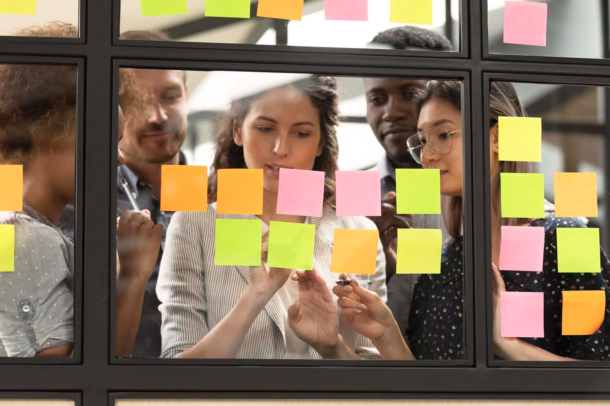 colleagues working together