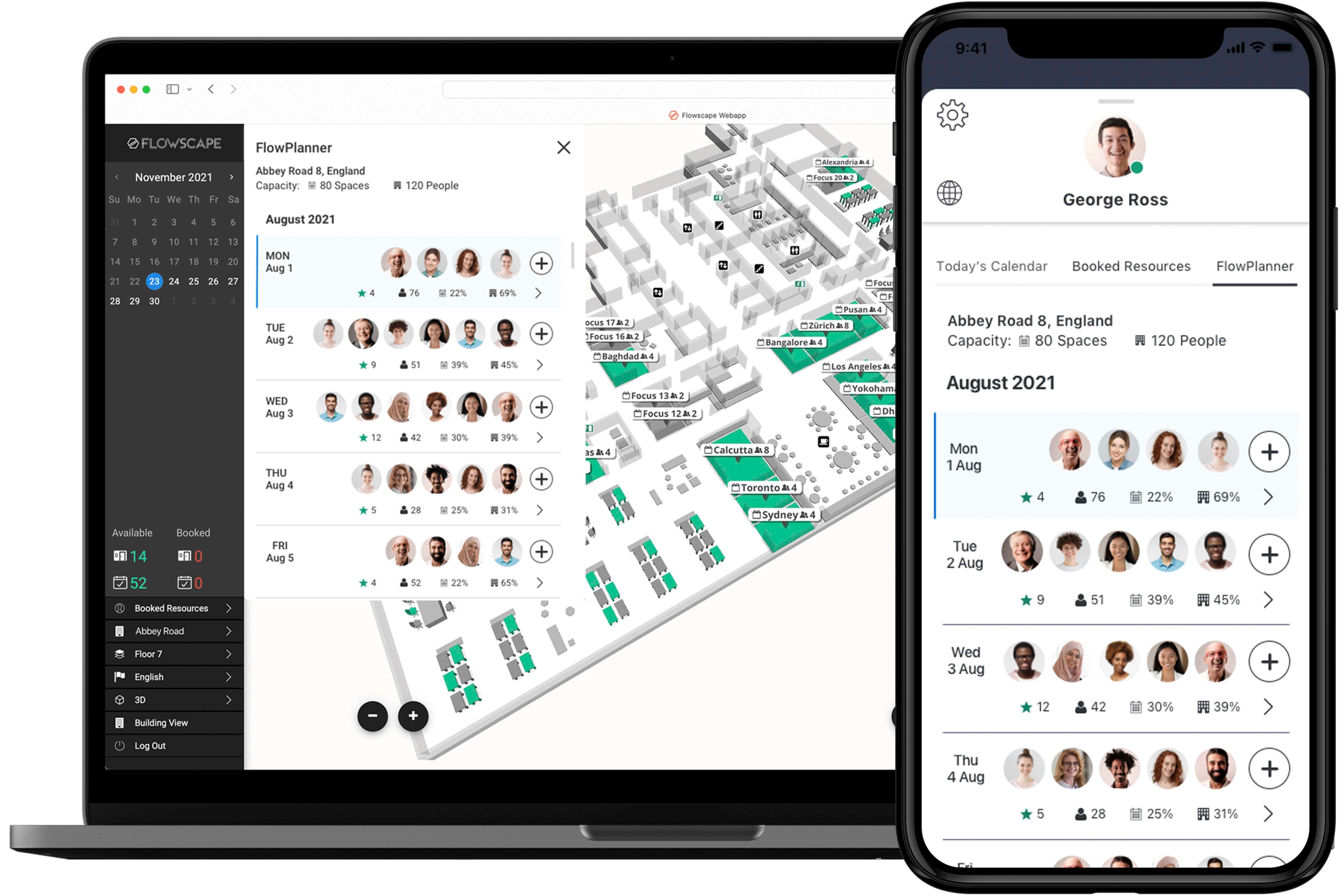 Man using Flowscapes FlowPlanner