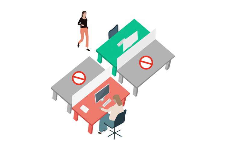 Desk Blocking – How to create safe distance at your office