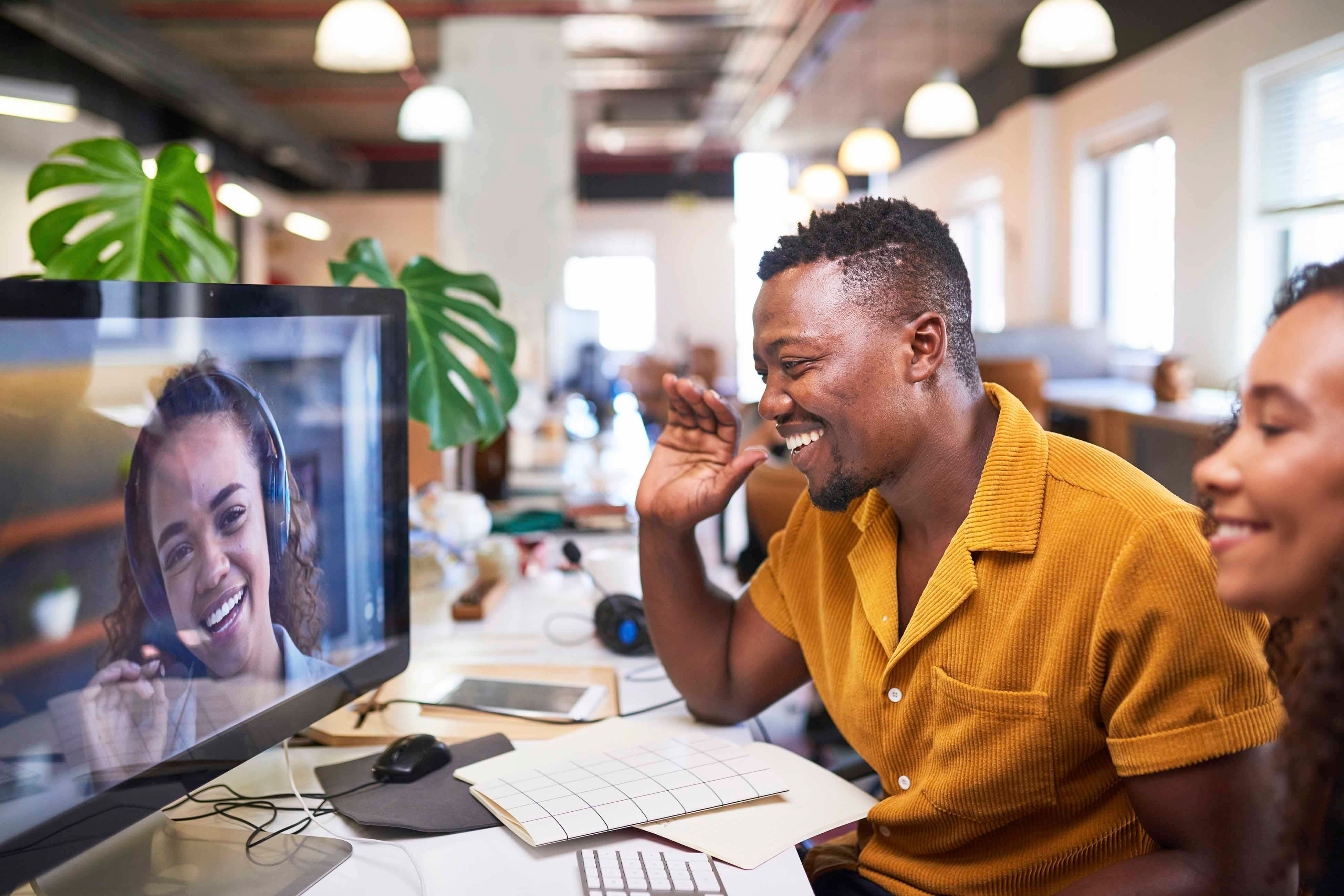 Colleagues in a online call - general